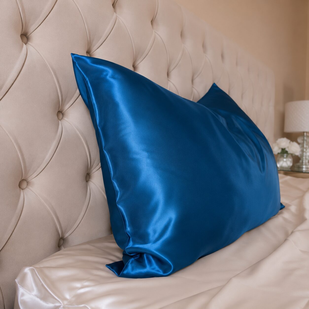 Satin Pillowcase Blue
