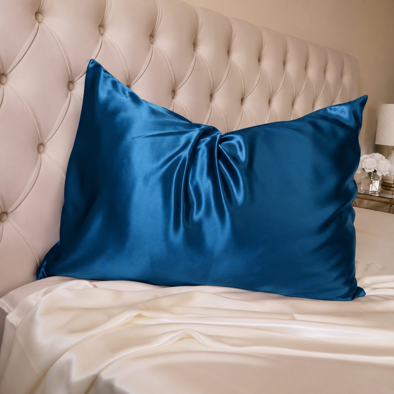 Satin Pillowcase Blue